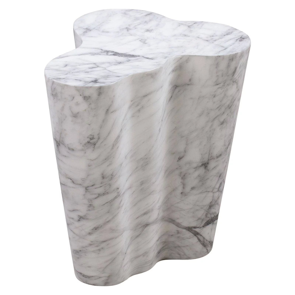White Marble Side Table N654660