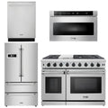 48 Gas Range, Dishwasher, Refrigerator, Microwave D2217