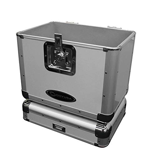 Black Stackable Record Utility Case for 70 12" Vinyl Records O6956