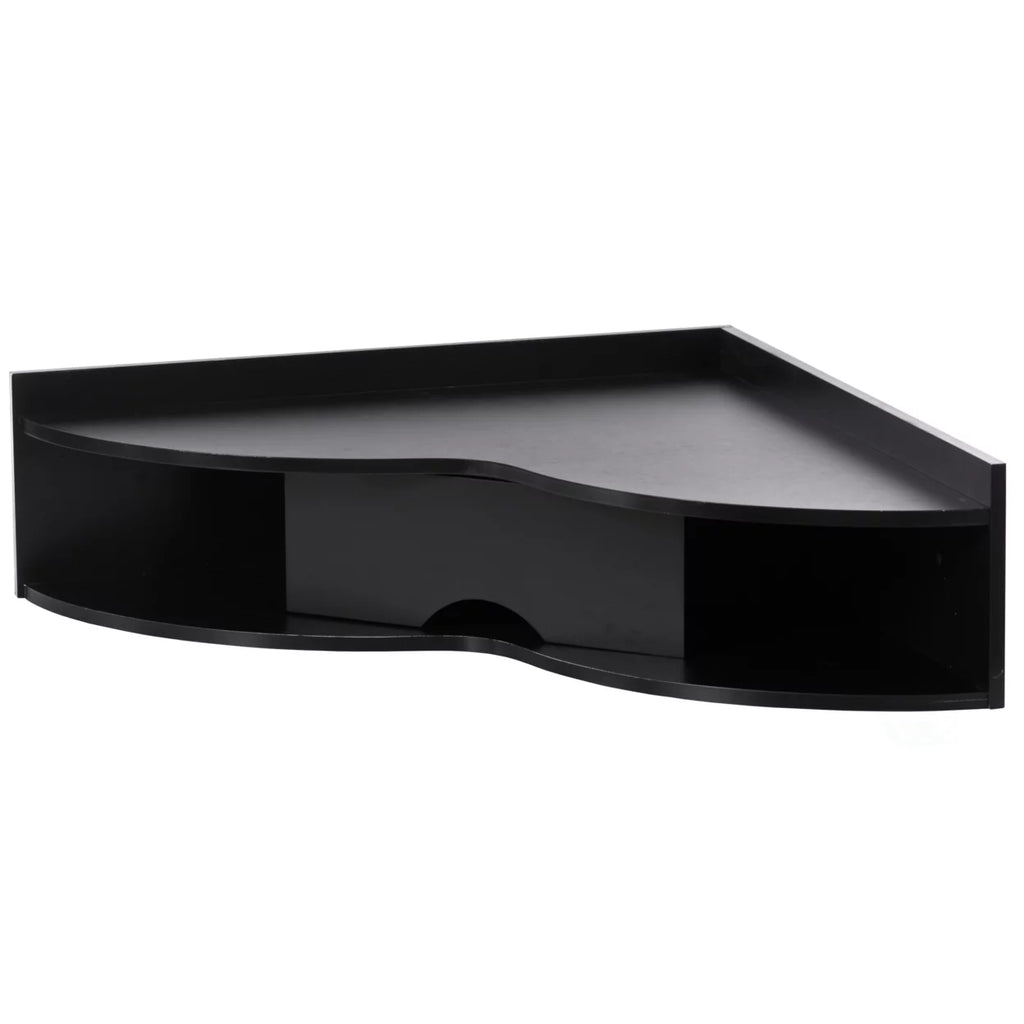 Heart Shaped Corner Desk with Drawer and Two Shelves G24481