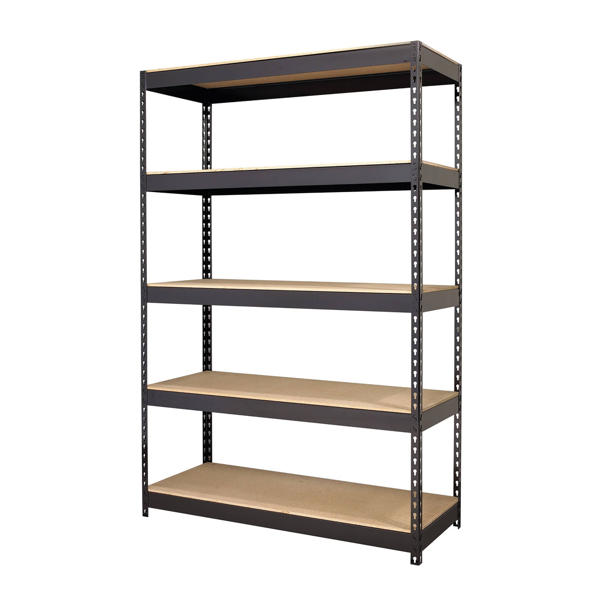 Heavy-Duty 5-Shelf Metal Shelving Storage Unit, Black Y9756