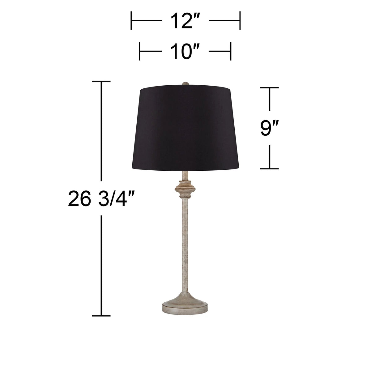 Set of 2 Beige Wood Table Lamps S266