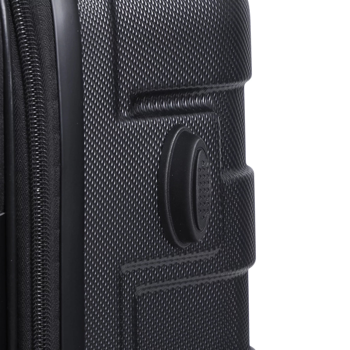 3pcs Black Spinner Luggage Suitcase Set L485556