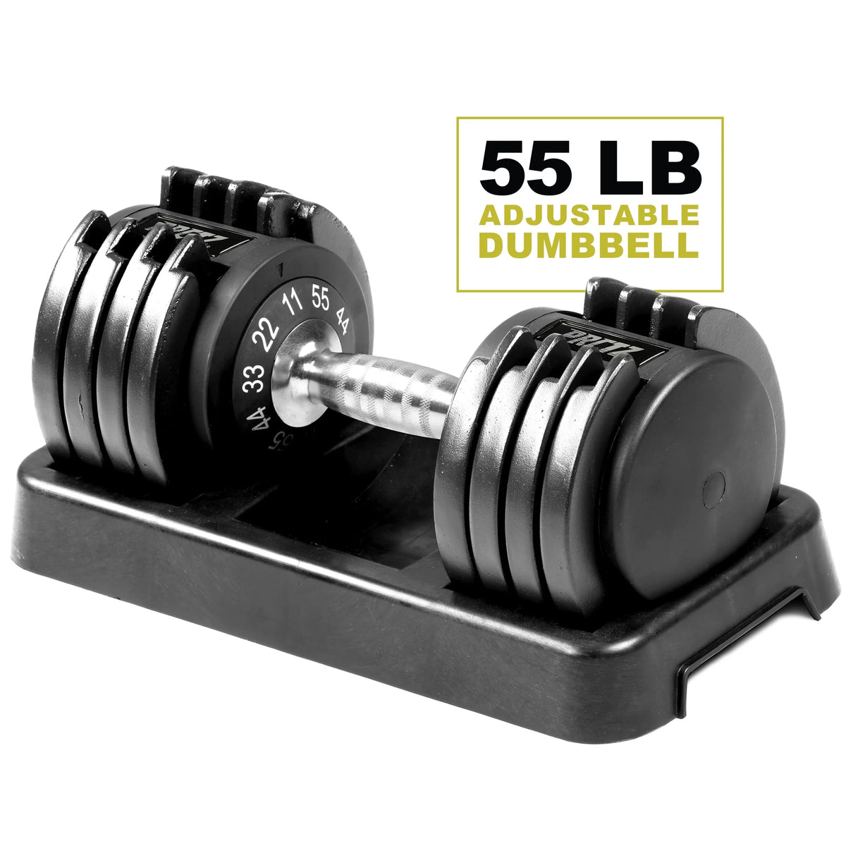 5-25lb Adjustable Dumbbell Black T338