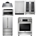 30 Gas Range, Range Hood, Microwave, Refrigerator, Dishwasher, Wine Cooler Y243876