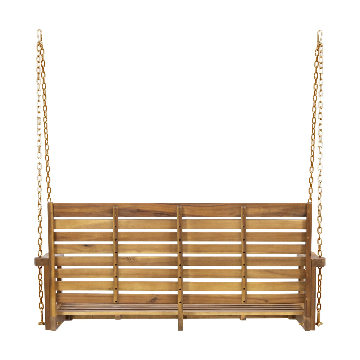 Teak Acacia Wood Outdoor Porch Swing B69158