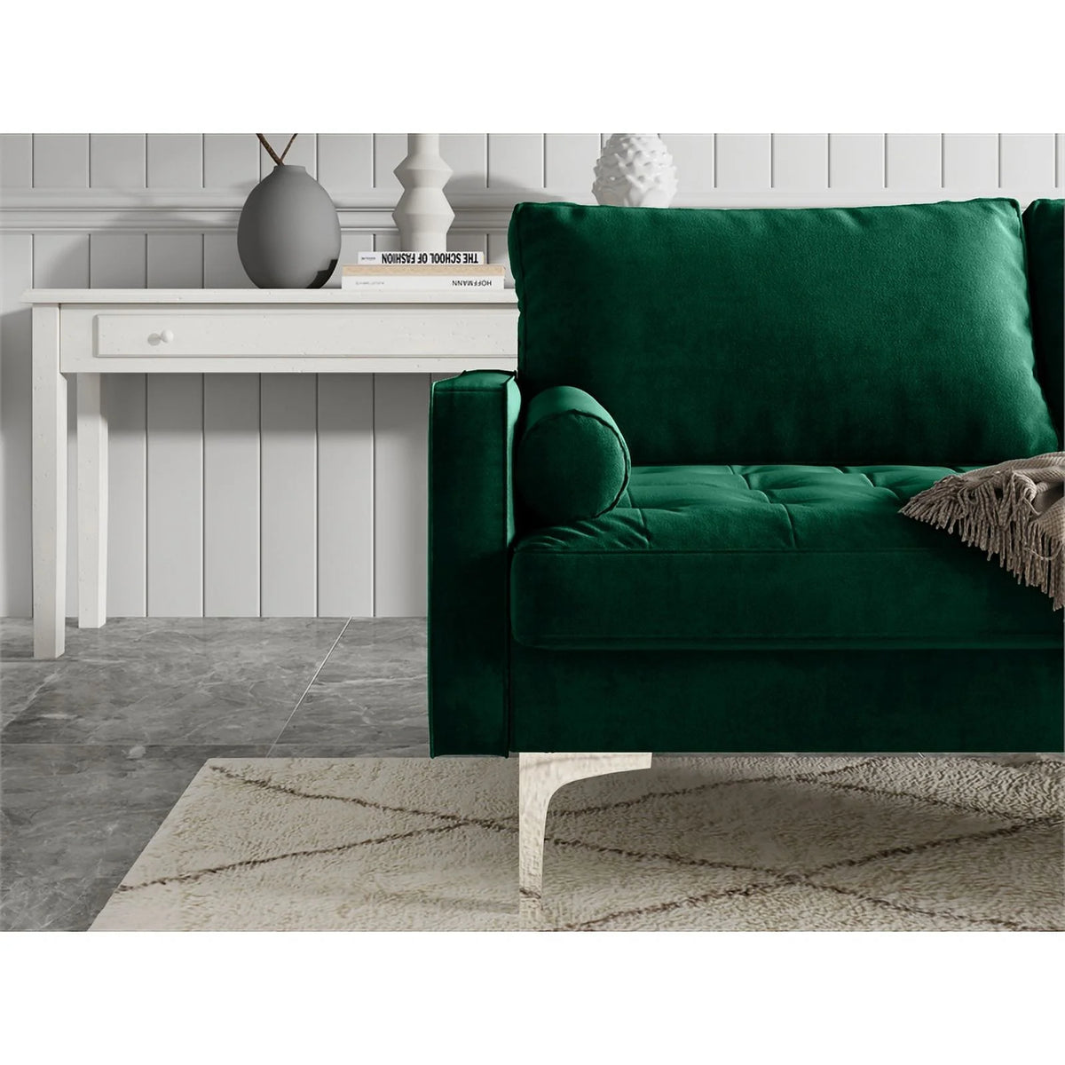 Green Velvet Loveseat A1400