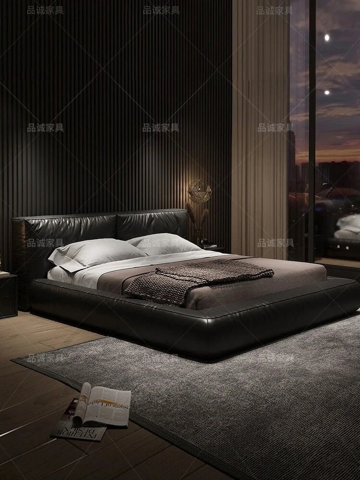 Light Luxury Leather Bed 1.8m D4897