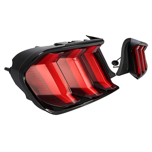 Left & Right Taillight Brake Lamp Assembly Clear Lens Black Housing S321