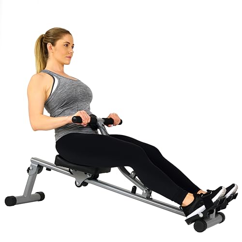 Compact Adjustable Rowing Machine with 12 Levels of Resistance K38229