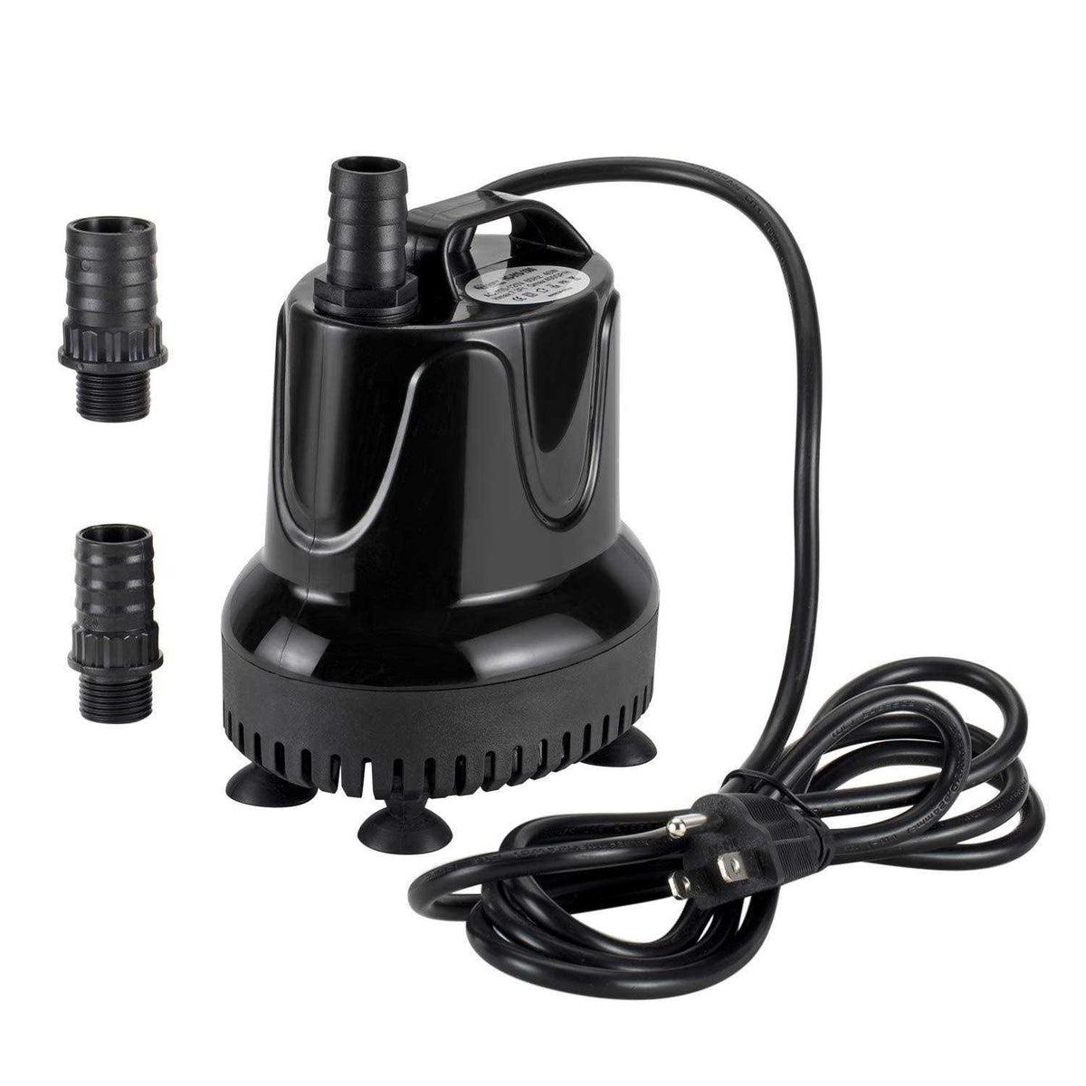 660 Gph Quick Water Change Submersible Aquarium Pump with 2 Adaptors P778
