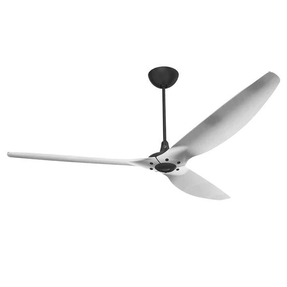 84 Ceiling Fan with Brushed Aluminum Blades and Black Finish E47033