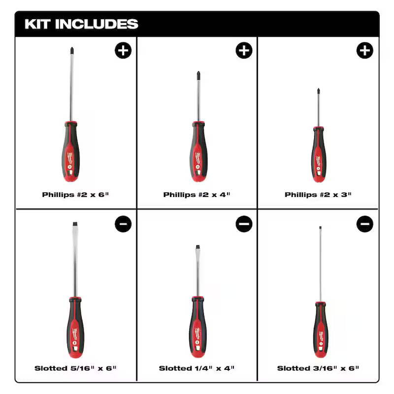 3/8 in. Drive SAE/Metric Ratchet and Socket Mechanics Tool Set (56 piece) & Screwdriver Set (6 piece) K351582