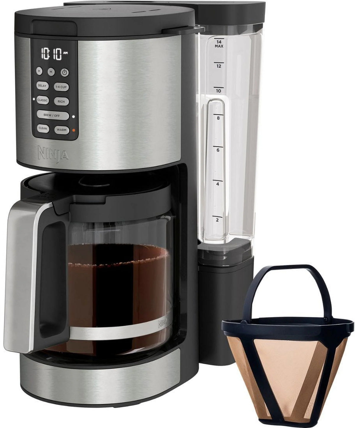 14-Cup Programmable Coffee Maker with Glass Carafe and Permanent Filter H458688