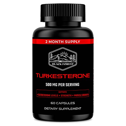 Black 1000mg Turkesterone Supplement K22936