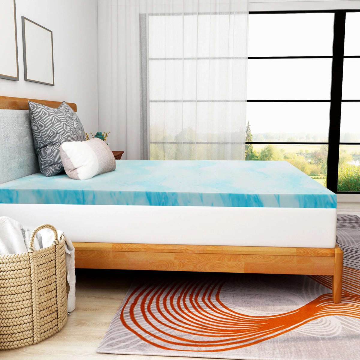 4'' Queen Memory Foam Mattress Topper Z953523