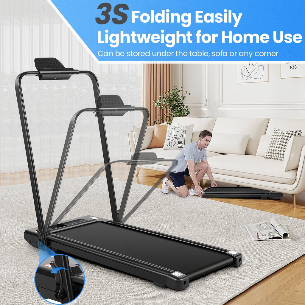 Folding Treadmill 300 Weight Capacity with Remote Control T7980