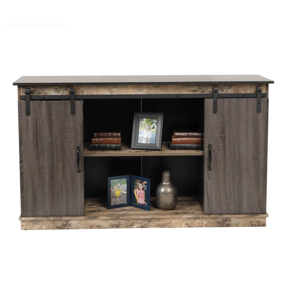 Six Drawer Storage Cabinet with Two Sliding Doors O967920