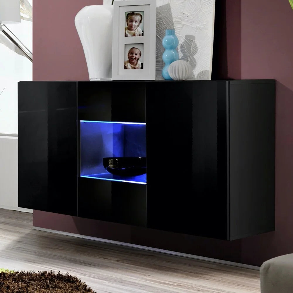 Wall Mounted Floating Sideboard Oak T15365