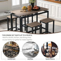 5-Piece Dark Brown Bar Table and Chairs Set Q247536
