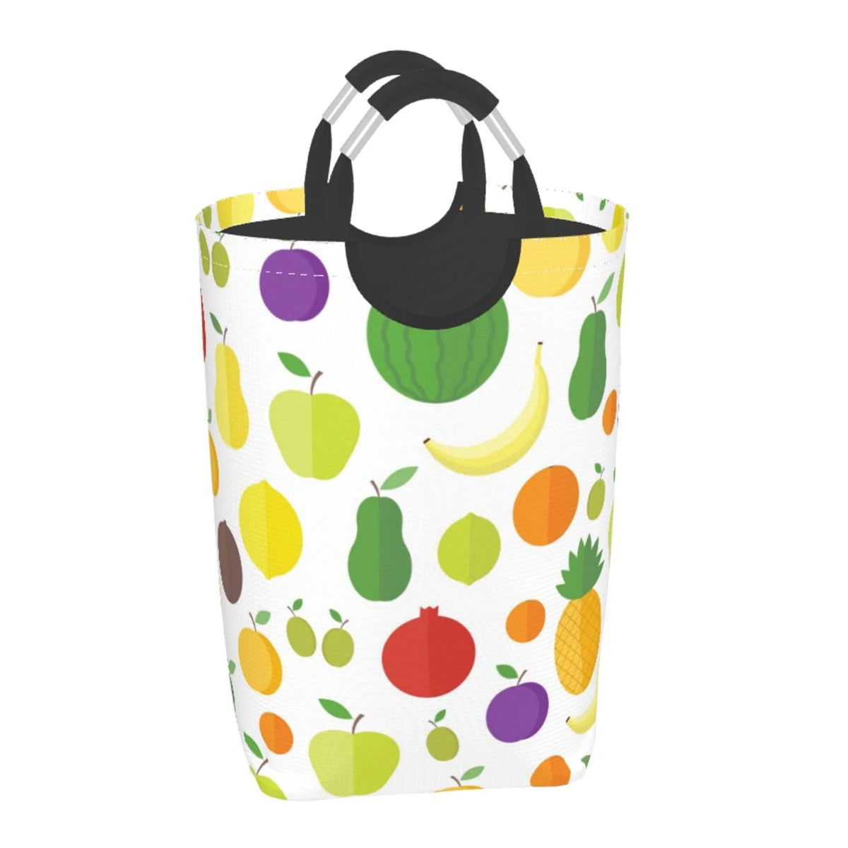 Lime Avocado Lemon Rectangular Collapsible Laundry Basket with Handles C143456