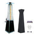 48,000 Btu Black Propane Patio Heater with Cover C3002