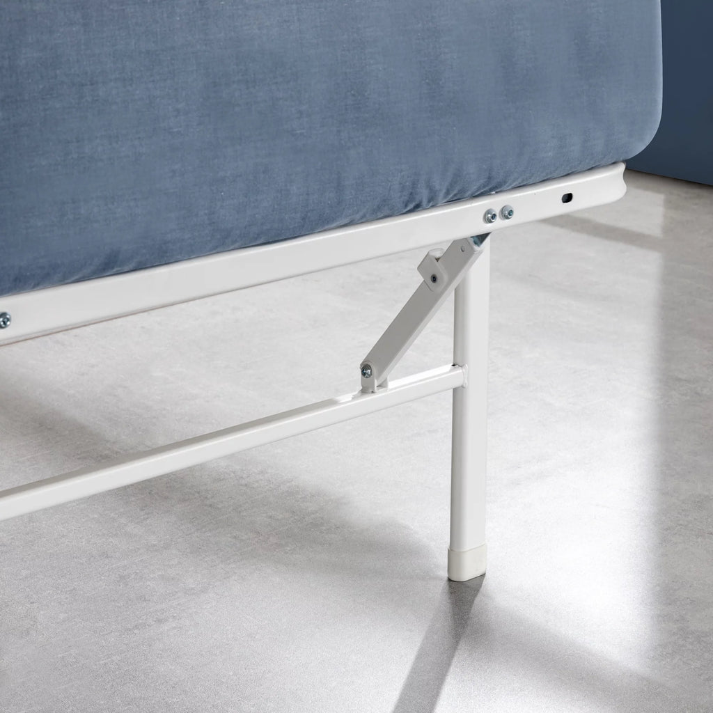 14" White Metal Mattress Foundation, Narrow Twin H5778