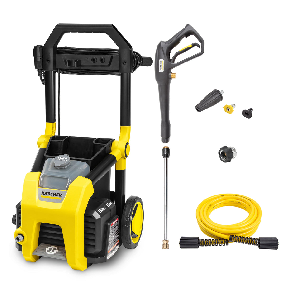 Electric Pressure Washer with 3 Nozzles and Hose S941263