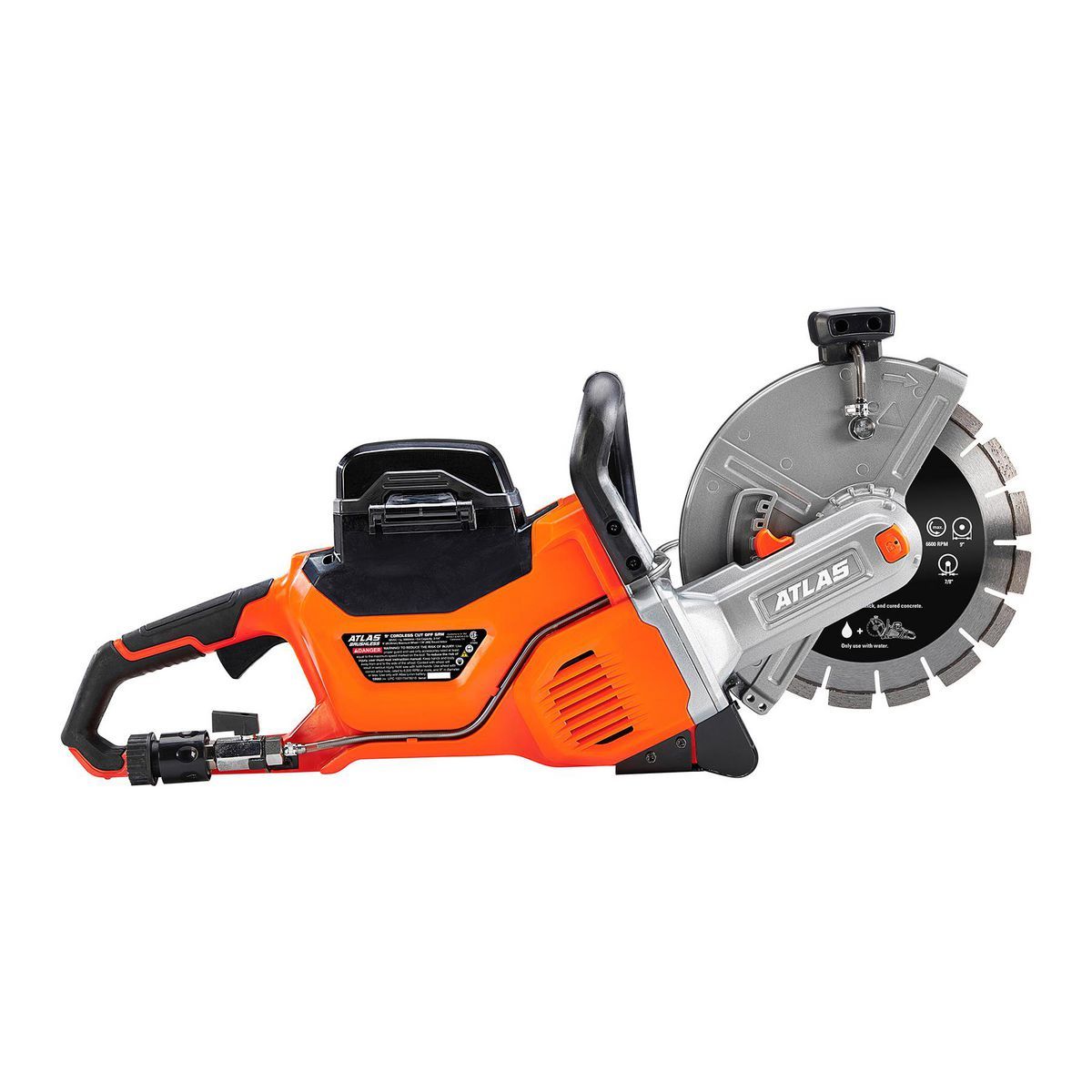 80V Brushless Cordless 9 in. Concrete Cut-Off Saw Kit with 4 Ah Battery and Charger V834