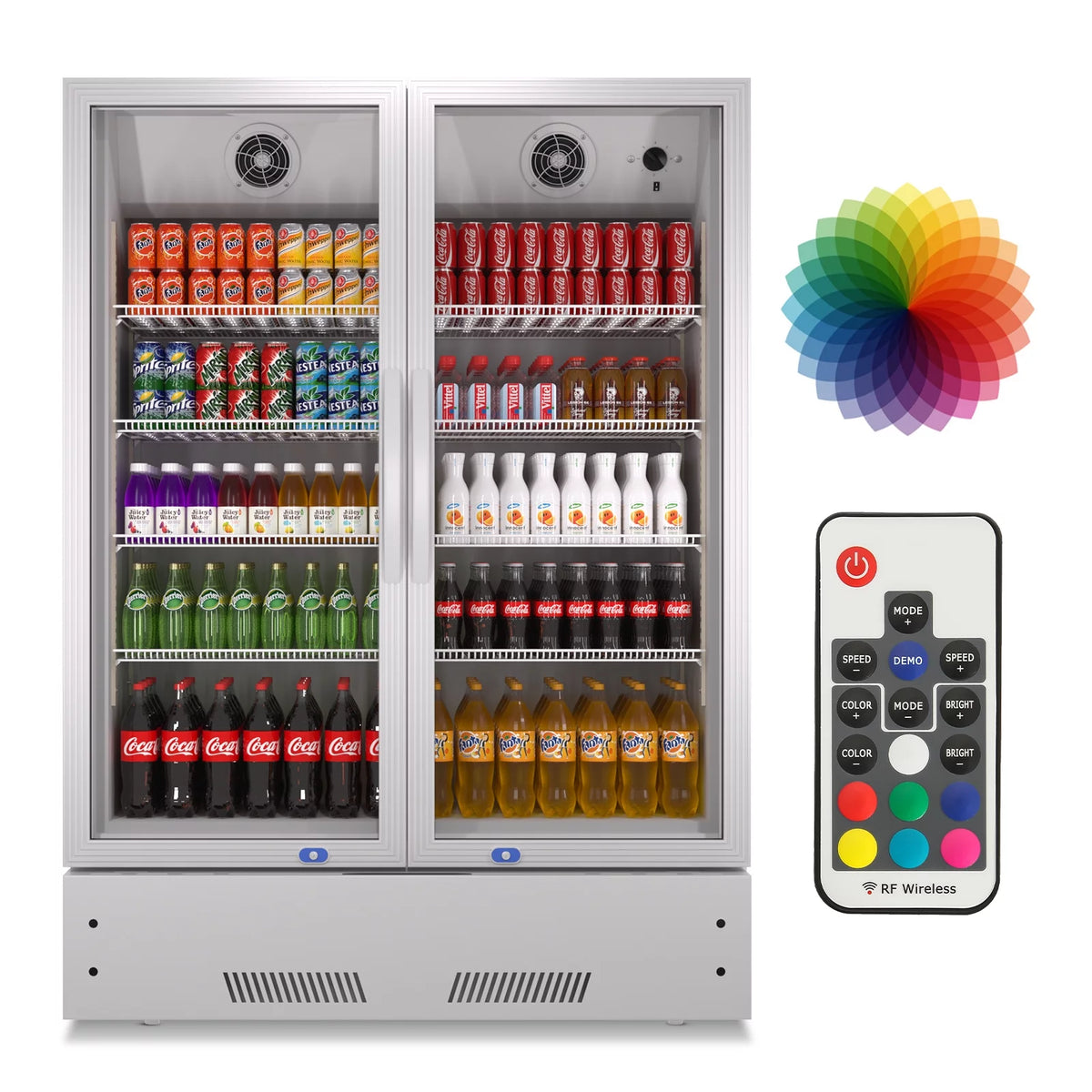17 Cu.Ft Glass Door Upright Beverage Cooler L9769