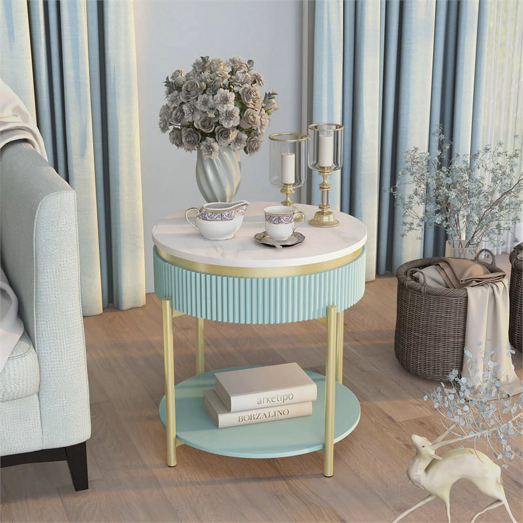 Contemporary Wood 1-Drawer End Table U648