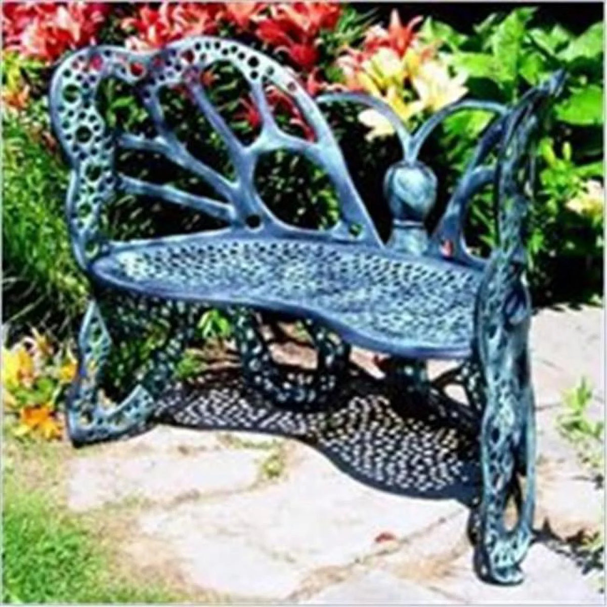 Antique Cast Aluminum Butterfly Bench N4513