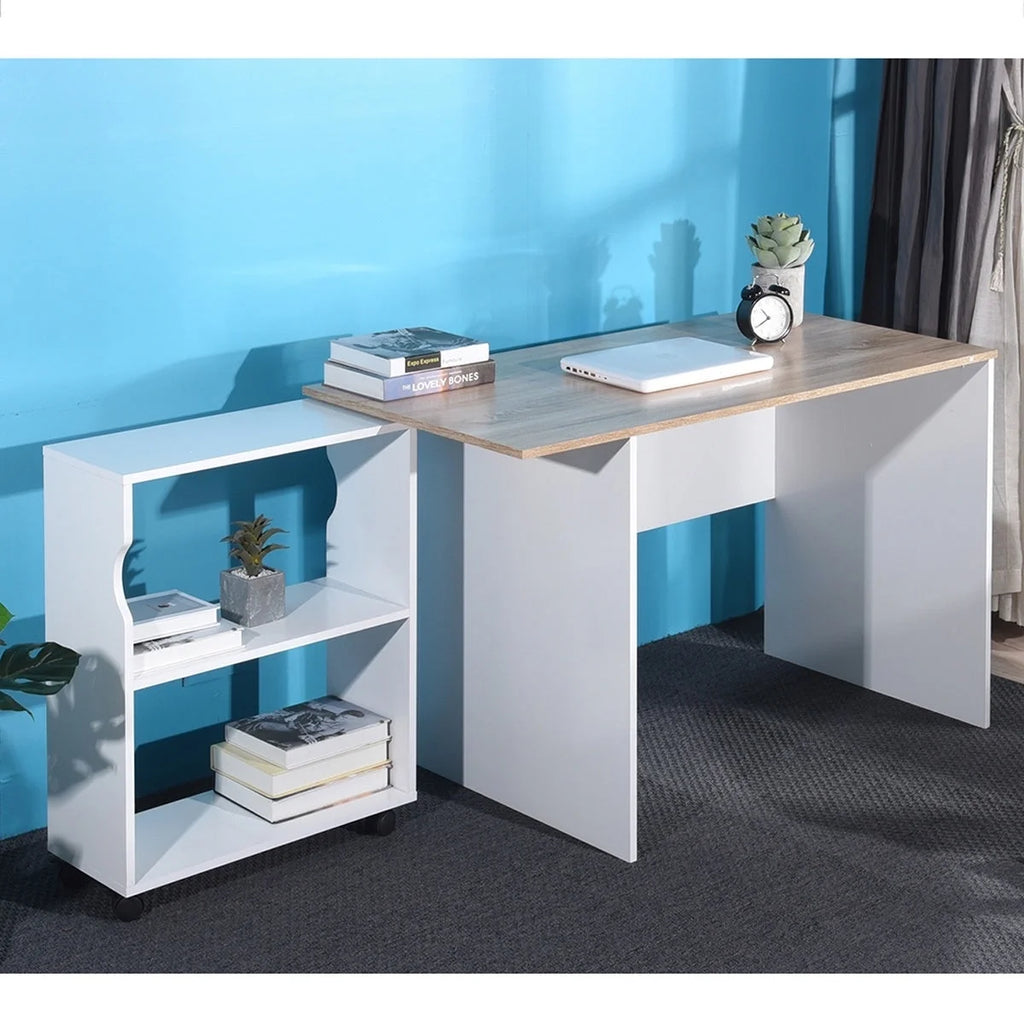 47.4" L Computer Desk with Bookcase Q57367