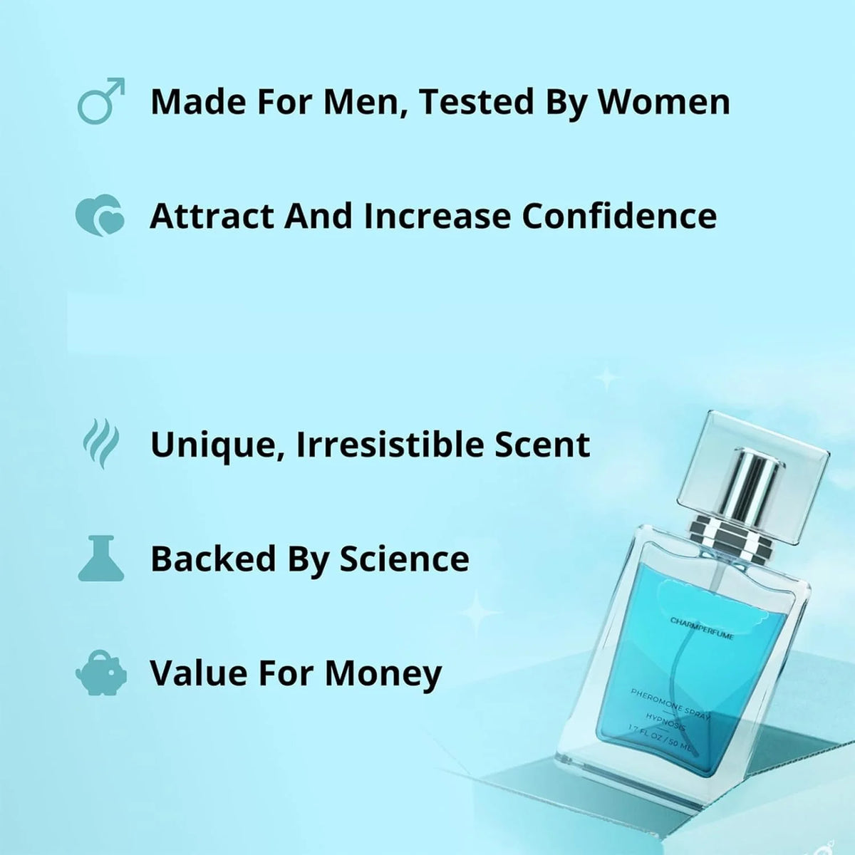 Cologne for Men 3 Bottles Blue X167460
