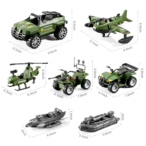 78-in-1 Army Men Toys Set with Military Truck Helicopter Kayak Boat Motorcycle Action Figures C31251