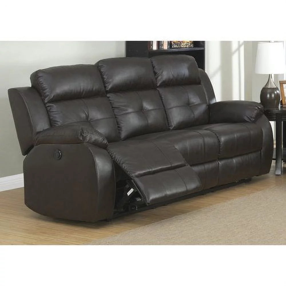 Dark Power Reclining Sofa N3193