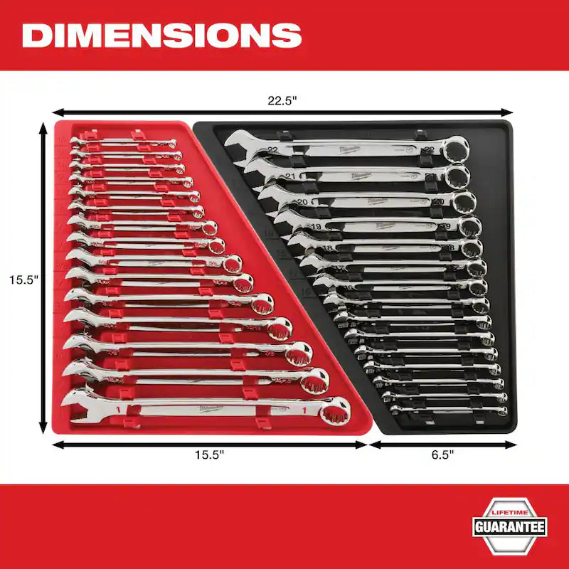 SAE and Metric Wrench Mechanics Tool Set 30-Piece R117