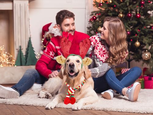 Christmas Reindeer Antler Headband for Dog A55545