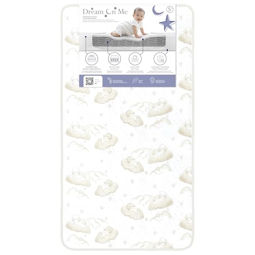 5” 2-in-1 Breathable Spring Coil Crib and Toddler Bed Mattress A490