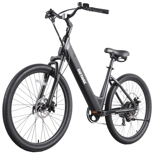 26" Electric Bike 500W 7-Speed Step-Thru Bicycle K319