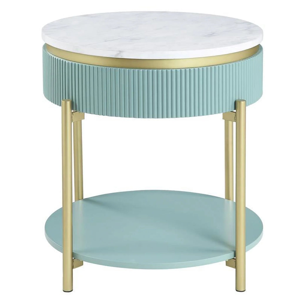 Contemporary Wood 1-Drawer End Table U648