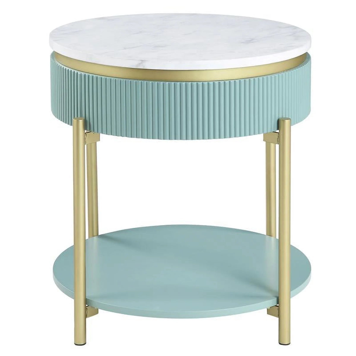 Contemporary Wood 1-Drawer End Table U648