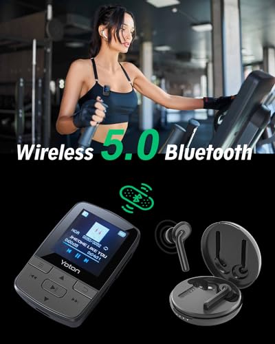 MP3 Player with Bluetooth, 64GB, FM Radio, Earphones Included W876818