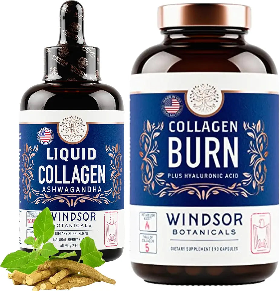 Liquid Collagen Ashwagandha Metabolism Support Bundle A183