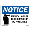12 x 18 in. Medical Gases High Pressure Sign I437073