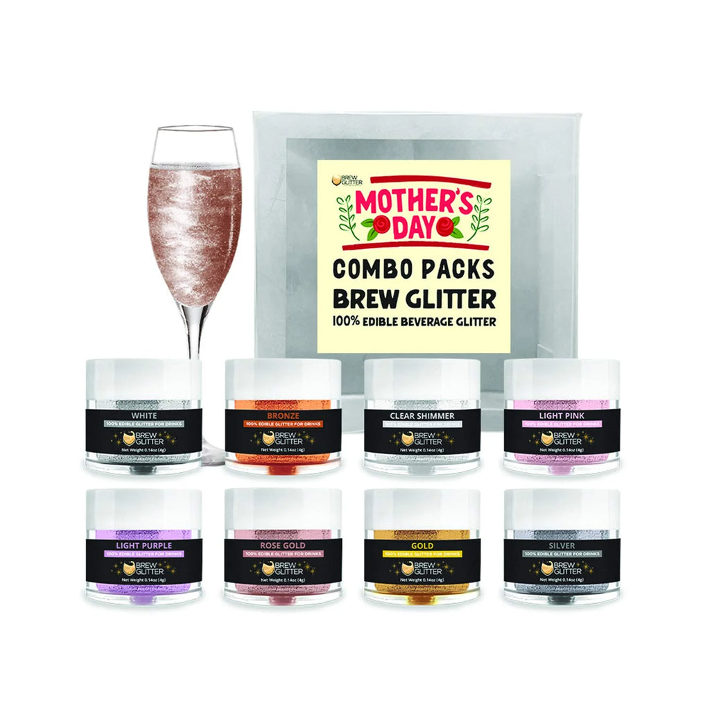 Edible Glitter Assortment 4G 8X Jars N2069