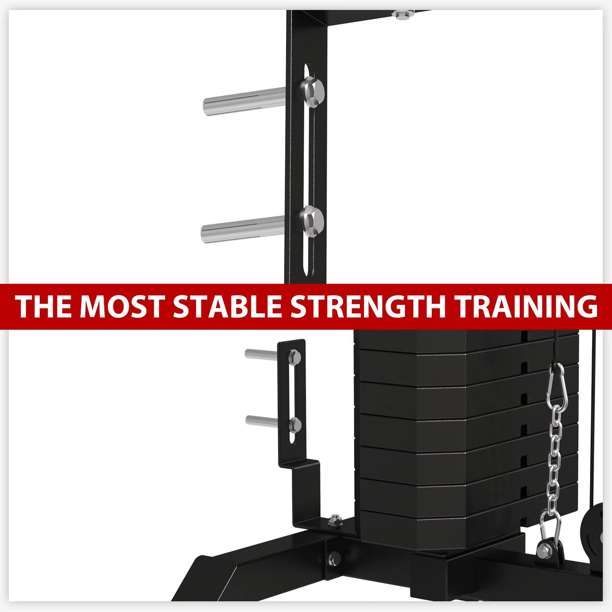 Wall Mount Cable Crossover Machine with 200LBS Weight Stack L516435
