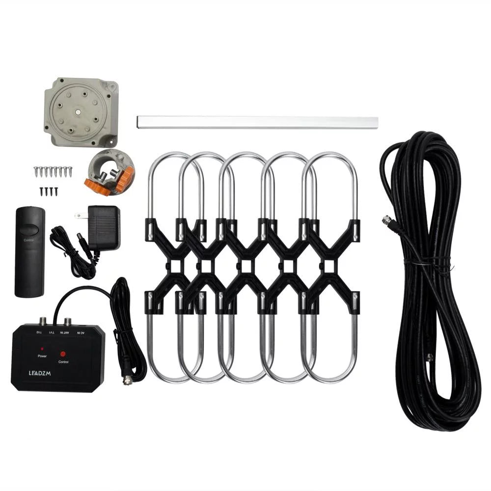 Outdoor TV Antenna Motorized Amplified HDTV UHF VHF A968595