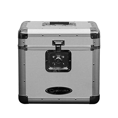 Black Stackable Record Utility Case for 70 12" Vinyl Records O6956