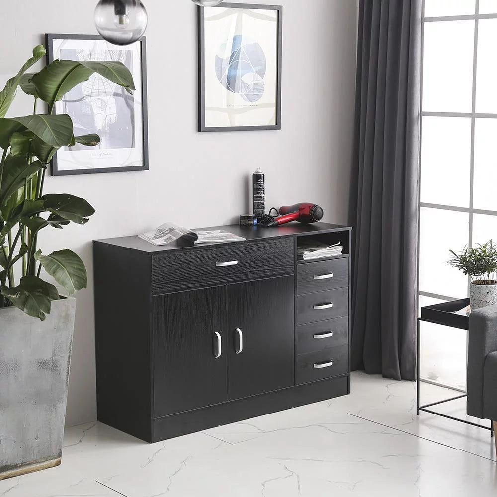 5 Drawer Black Storage Cabinet T649933
